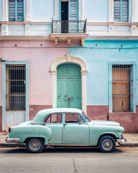 Classic classic American cars of Cuba. Wonderful classic cars of Cuba.