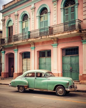 Classic classic American cars of Cuba. Wonderful classic cars of Cuba.