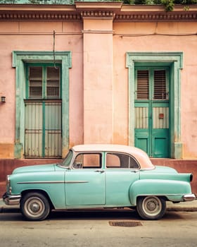 Classic classic American cars of Cuba. Wonderful classic cars of Cuba.