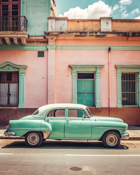 Classic classic American cars of Cuba. Wonderful classic cars of Cuba.