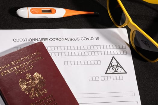Obligatory control at all border crossing points, including temperature measurement and filling in a personal questionnaire