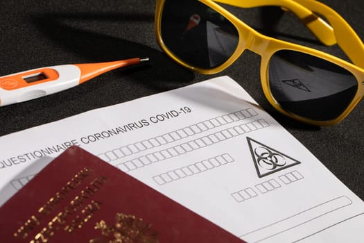 Obligatory control at all border crossing points, including temperature measurement and filling in a personal questionnaire