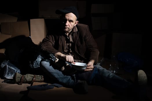 When you become homeless, street cartons become your home.