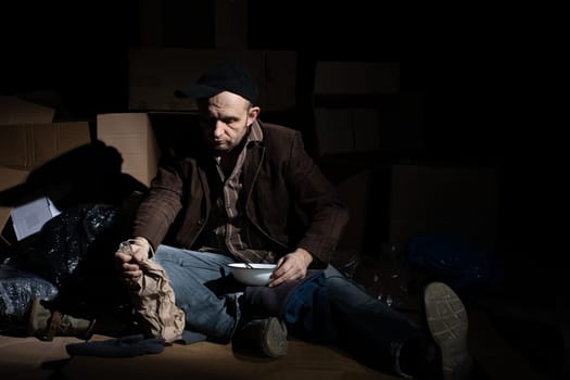 When you become homeless, street cartons become your home.