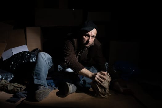 When you become homeless, street cartons become your home.