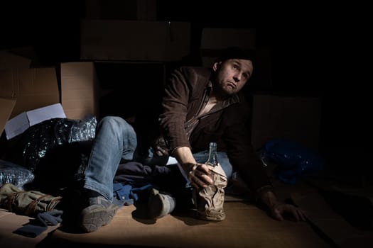 When you become homeless, street cartons become your home.