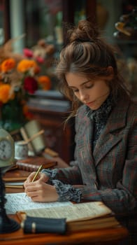 Hand writing a heartfelt letter, depicting personal communication and emotional expression.