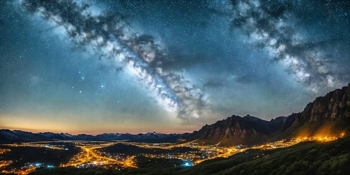 Celestial Wonders, awe-inspiring night skies, including stars, the Milky Way, celestial events like meteor showers