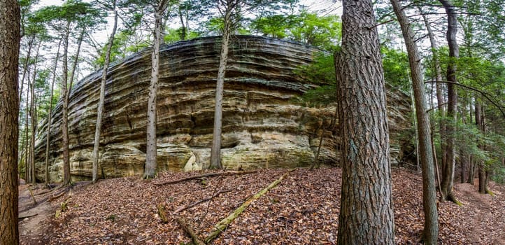 Views at Whispering Cave, Hocking Hills State Park, Ohio