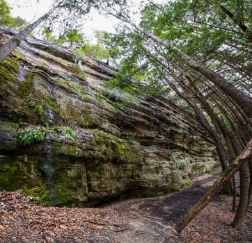 Views at Whispering Cave, Hocking Hills State Park, Ohio