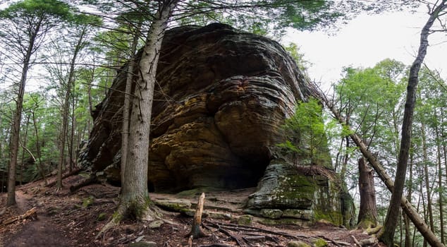 Views at Whispering Cave, Hocking Hills State Park, Ohio