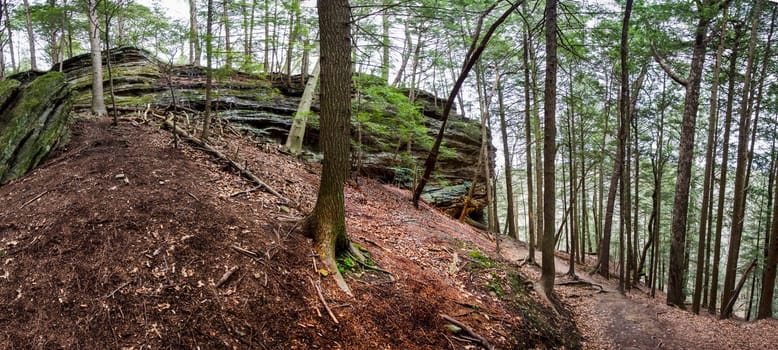 Views at Whispering Cave, Hocking Hills State Park, Ohio