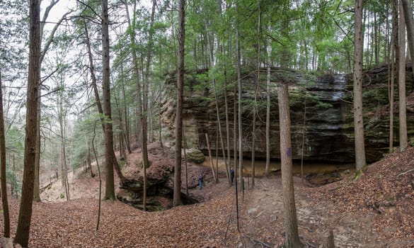 Views at Whispering Cave, Hocking Hills State Park, Ohio