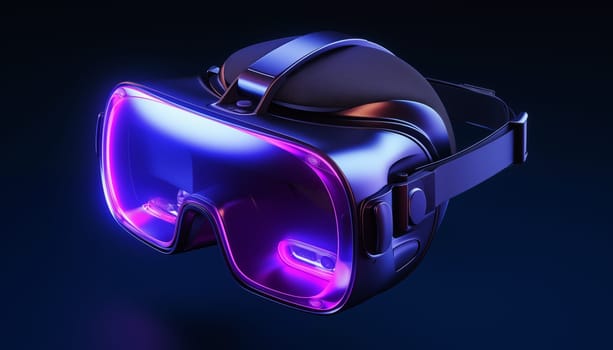 Close-up of VR glasses. High quality illustration