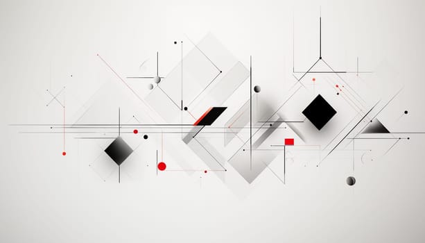 Abstract white background with geometric shapes. Hotel and office paintings. High quality photo