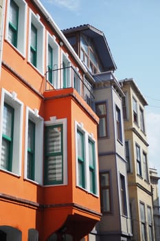 Colourful houses in Balat, Istanbul