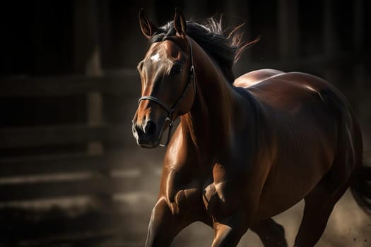 Dynamic Movements And Speed Of Horses On The Racetrack, Highlighting The Athletic Prowess Of These Magnificent Creatures