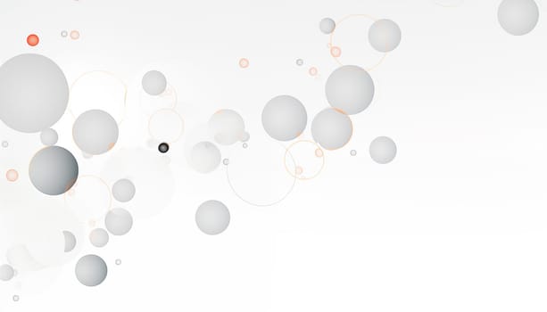 White abstract background with circles. High quality photo