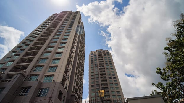 Skyscrapers of Jakarta, the capital of Indonesia, on a sunny day