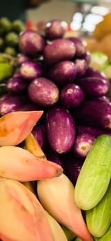Composition with assorted raw organic vegetables. Detox diet consist of colorful vegetables local market produce