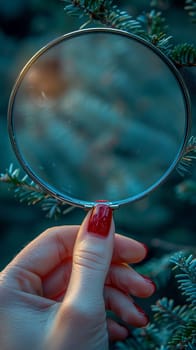 Hand holding a compact mirror, reflecting beauty and self-reflection.