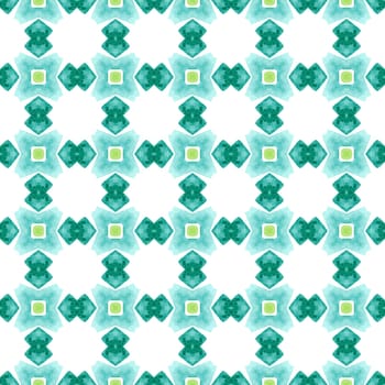 Textile ready classic print, swimwear fabric, wallpaper, wrapping. Green resplendent boho chic summer design. Mosaic seamless pattern. Hand drawn green mosaic seamless border.