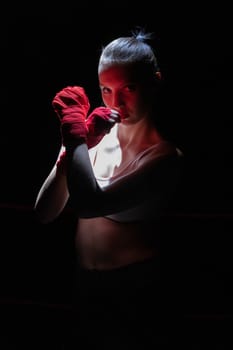 Contact and sharp sport in the ring for both women and men.
