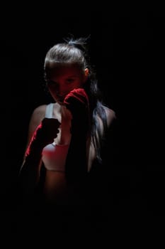 Contact and sharp sport in the ring for both women and men.