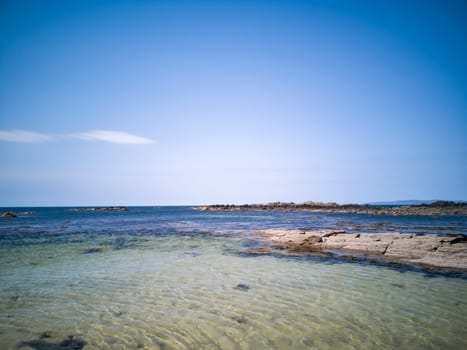 Beautiful clear water at Narin Strand in County Donegal - Ireland