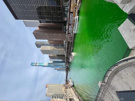 Chicago city green river Saint Patricks day