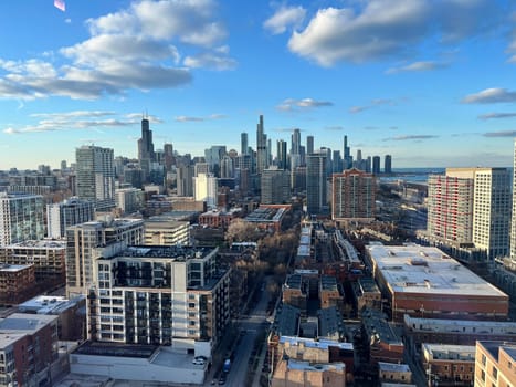Chicago city downtown cityscape streets sky