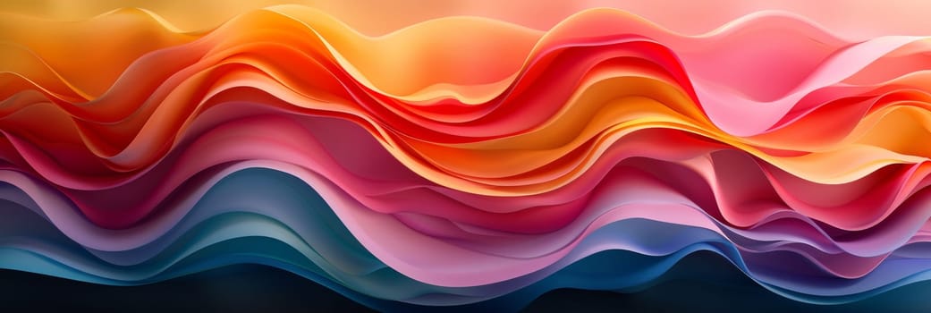 A colorful abstract background with waves of different colors
