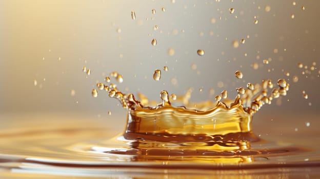 A close up of a small crown floating in water