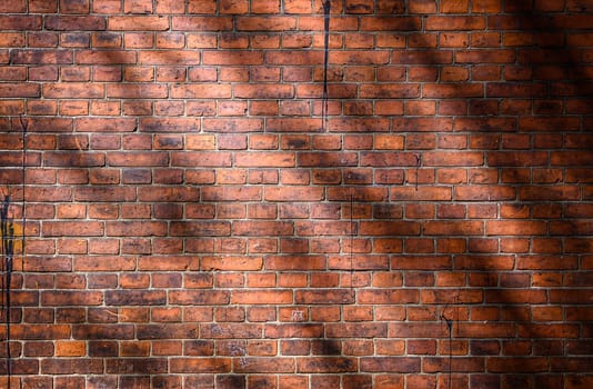 red brick wall texture grunge background with vignetted corners, may use to interior design 1