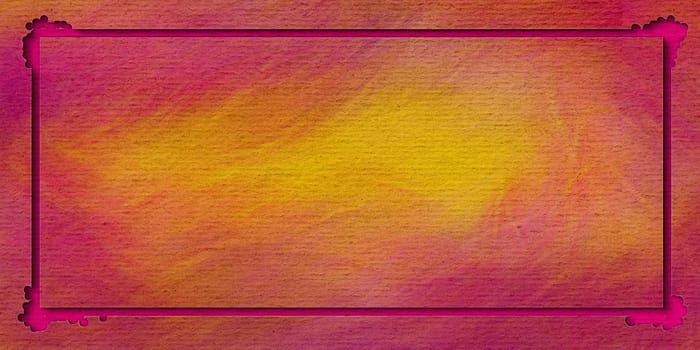 A colorful pink and yellow background with a square frame in the center, adding structure and depth to the composition. The vibrant colors create a visually appealing contrast, drawing attention to the framed area.