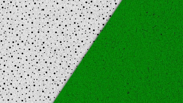A background featuring a mix of green and white colors with an array of evenly spaced dots scattered throughout, creating a visually interesting pattern.