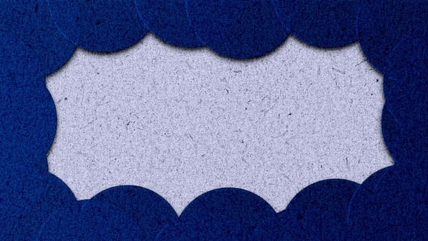 Close up view of a textured blue and white background, showcasing the intricate patterns and detailing of the design.