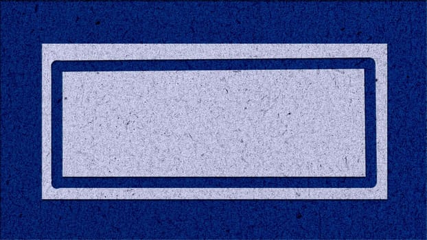 A rectangular shape is depicted in shades of blue and white, creating a simple yet striking visual contrast. The sharp lines and colors make the rectangle a prominent focal point in the composition.