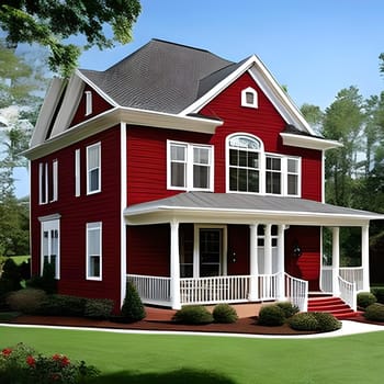 3d rendering modern Home with luxury décor Picture is AI-generated illustration.