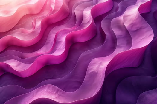 A closeup of a vibrant purple and pink wave resembling a liquid pattern, with shades of magenta, violet, and electric blue. A stunning piece of art