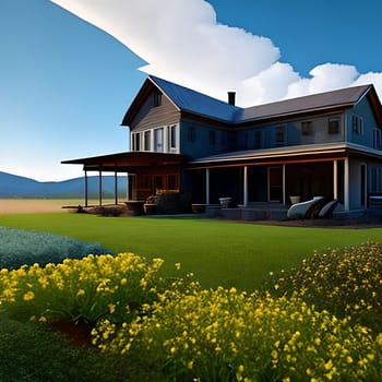 Magical Luxury Home Picture is AI-generated illustration.