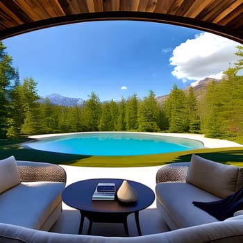 Magical Luxury Home Picture is AI-generated illustration.