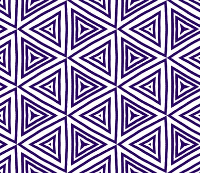 Ethnic hand painted pattern. Purple symmetrical kaleidoscope background. Textile ready creative print, swimwear fabric, wallpaper, wrapping. Summer dress ethnic hand painted tile.