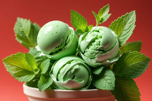 green sweet cold ice cream made from gooseberries .