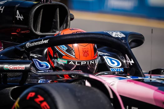 MELBOURNE, AUSTRALIA - MARCH 24: Esteban Ocon of France drives the Alpine A524 Renault during the 2024 Australian Grand Prix at Albert Park in Melbourne, Australia