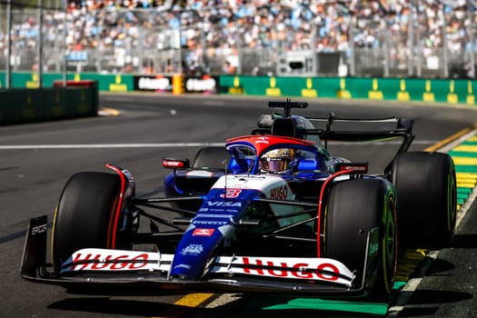 MELBOURNE, AUSTRALIA - MARCH 22: Daniel Ricciardo of Australia drives the Visa Cash App RB Formula One Team VCARB 01 during first practice in the 2024 Australian Grand Prix at Albert Park in Melbourne, Australia