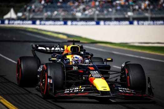 MELBOURNE, AUSTRALIA - MARCH 22: Max Verstappen of the Netherlands drives the Oracle Red Bull Racing RB20 during first practice in the 2024 Australian Grand Prix at Albert Park in Melbourne, Australia