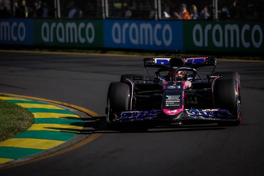 MELBOURNE, AUSTRALIA - MARCH 22: Esteban Ocon of France drives the Alpine A524 Renault during second practice in the 2024 Australian Grand Prix at Albert Park in Melbourne, Australia