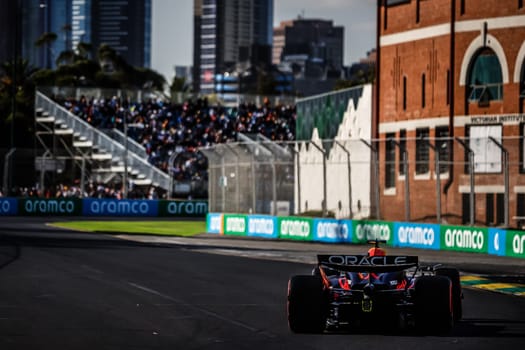 MELBOURNE, AUSTRALIA - MARCH 22: Max Verstappen of the Netherlands drives the Oracle Red Bull Racing RB20 during second practice in the 2024 Australian Grand Prix at Albert Park in Melbourne, Australia