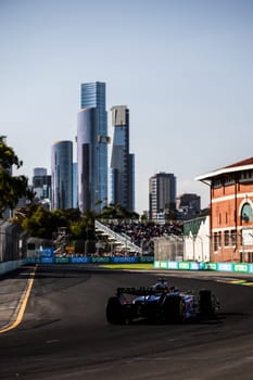 MELBOURNE, AUSTRALIA - MARCH 22: Esteban Ocon of France drives the Alpine A524 Renault during second practice in the 2024 Australian Grand Prix at Albert Park in Melbourne, Australia